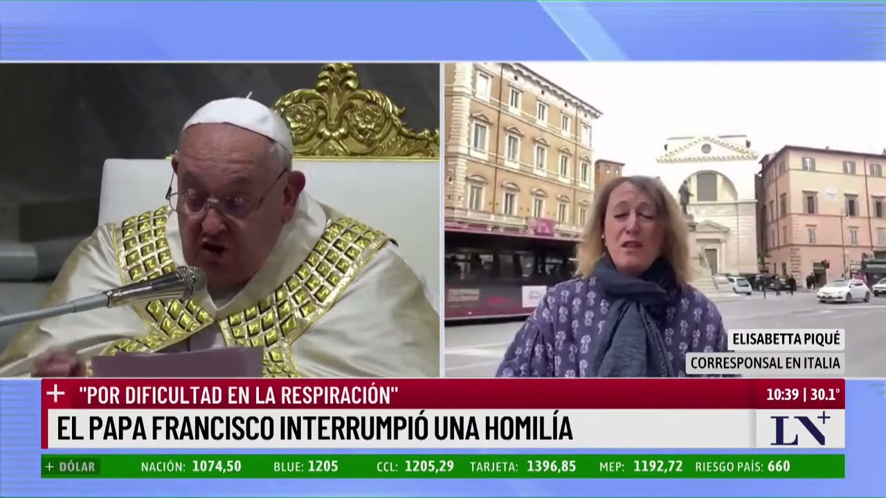 Preocupa la salud del papa Francisco: suspendió una misa por una bronquitis