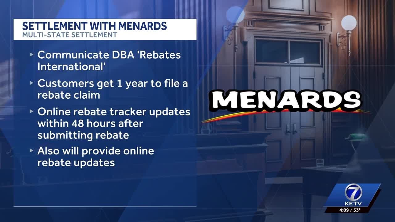 Nebraska Attorney General Mike Hilgers announces settlement with Menards about rebate program