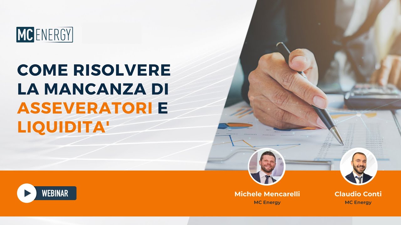 Come risolvere la mancanza di Asseveratori e Liquidit&agrave;