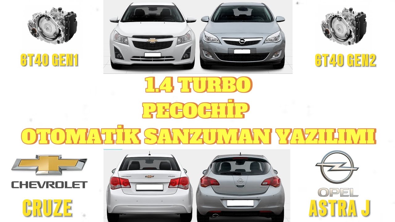 CRUZE & ASTRA J 1.4 T OTOMATİK SANZUMAN YAZILIMI