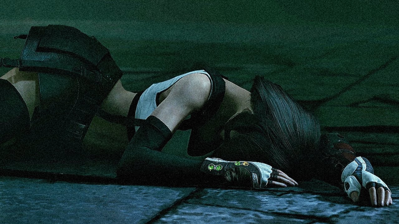 CLOUD TIFA AERITH FALL INTO SEWER SCENE | Realistic Graphics [4K 60FPS ] Final Fantasy VII 101