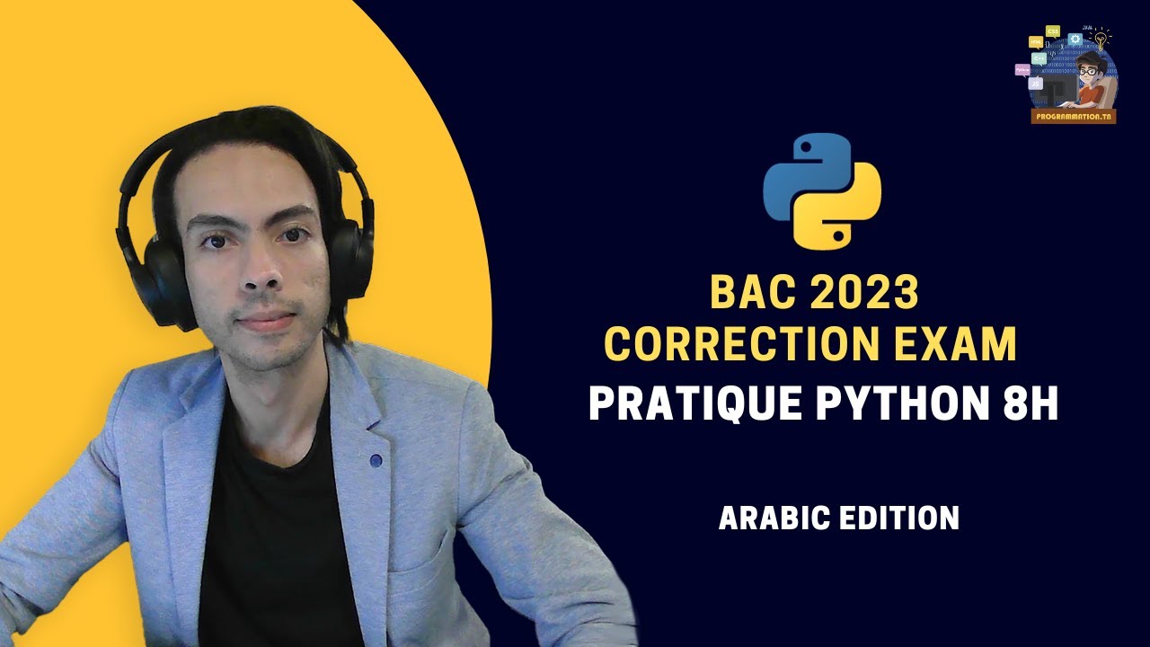Correction Devoir Informatique pratique  BAC SC / MATH / TECHNIQUE  2023  8H00