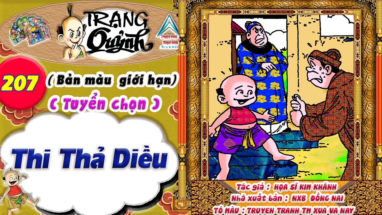 Trạng Quỷnh I Tập 207 I Bản màu giới hạn tuyển chọn: Thi thả diều @Truyen tranh TM xua va nay