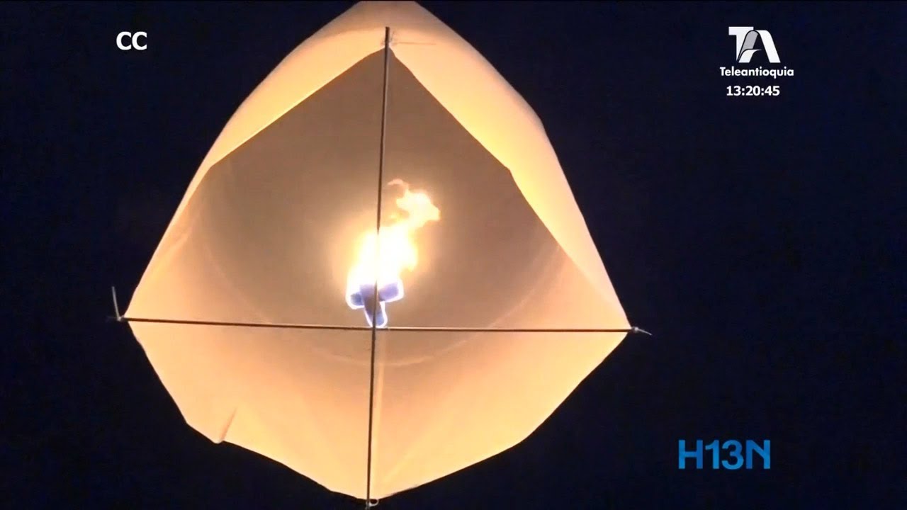 Incremento en el uso de globos de mecha incandescente