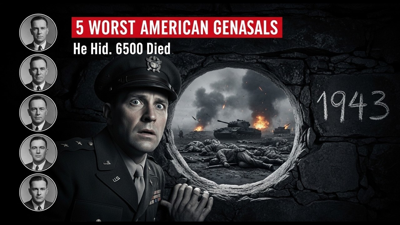 The 5 WORST American Generals in WW2 History (One Hid in a Bunker While 65,000 Died)
