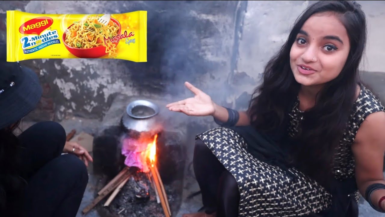 चूल्हे की Maggi 🍜 V/s🫕Gas की Maggi 😱 Challenge | Mk Studio vlog