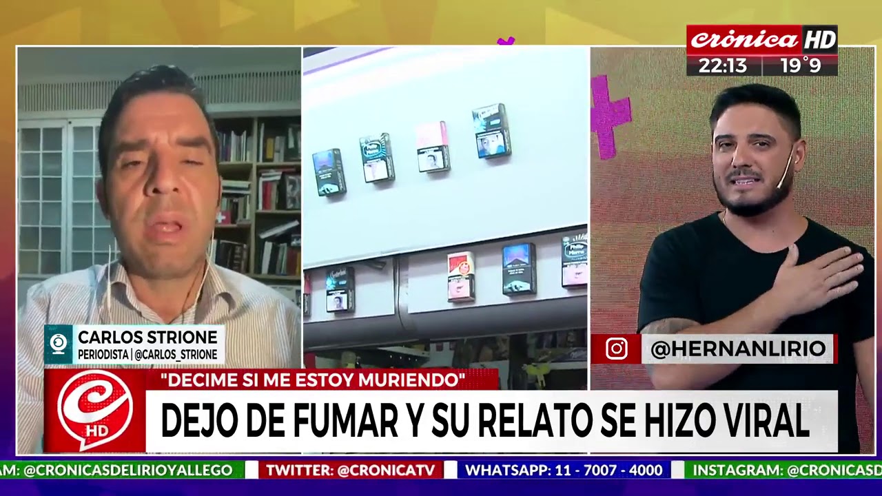 Periodista dej&oacute; de fumar y su relato se hizo viral