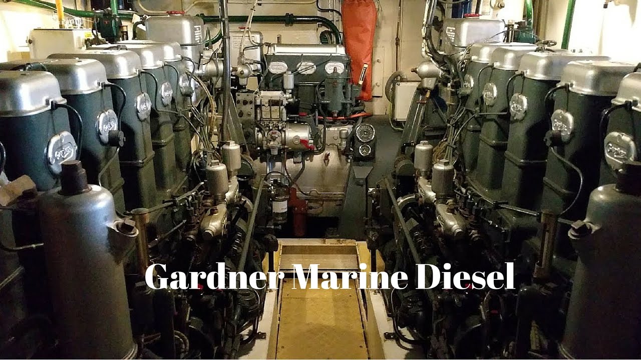 Gardner Marine Diesel - mirrored pair of 6L3B and 3LW Auxiliary