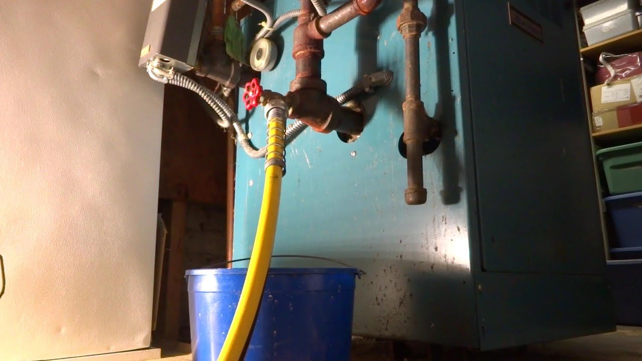 BOILER LEAKING WATER OUT BOILER DRAIN EASY FIX