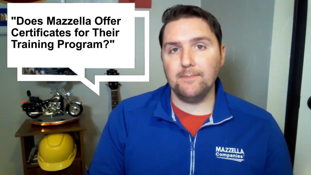 Does Mazzella Offer Certificates for Their Training Program?
