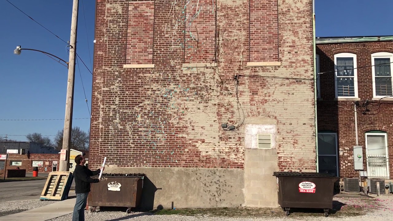 24in Gender Reveal Cannon - windy day shot test