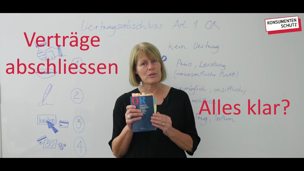 Verträge abschliessen - Alles klar?