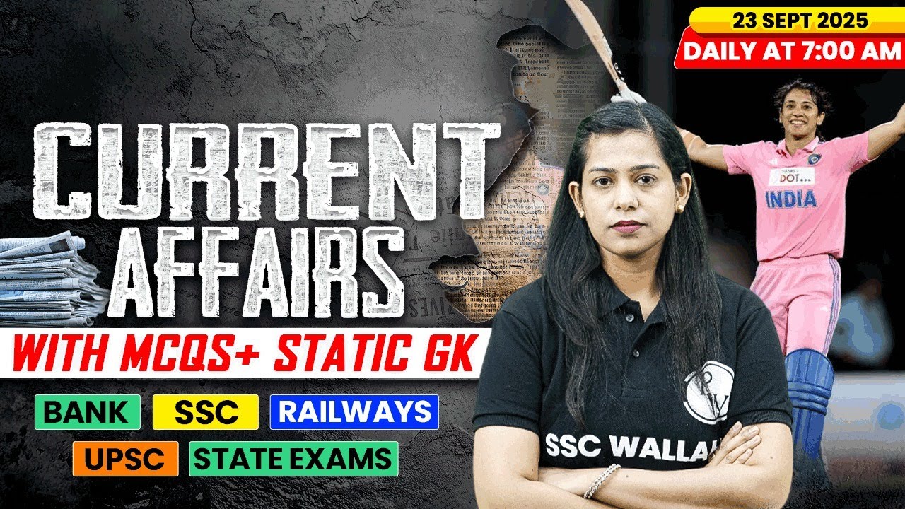 Current Affairs Today | 23 September Current Affairs 2025 | Daily Current Affairs | By Krati Mam
