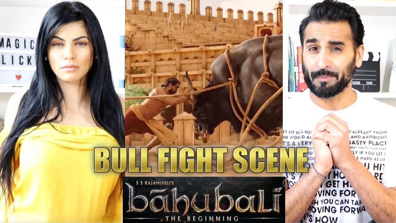BAAHUBALI - THE BEGINNING | BULL FIGHT SCENE REACTION!!