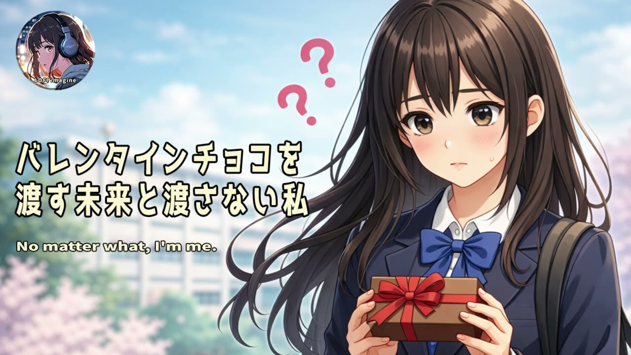 🎧バレンタインチョコを渡す未来と渡さない私　🎵朝のニュース「今日はバレンタイン」当たり前みたいに言われて少し困った　#バレンタイン #2月14日 #バレンタインチョコ