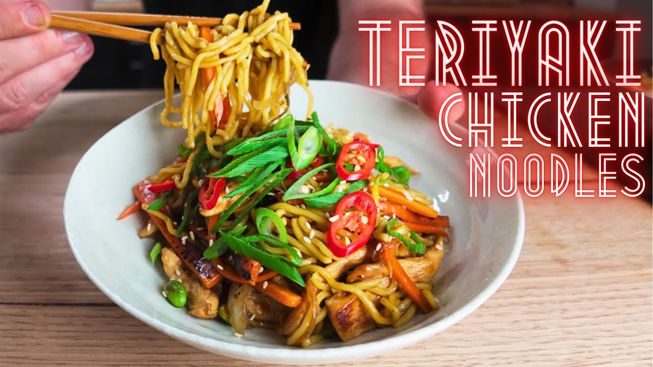Teriyaki Chicken Noodles: in Under 15 Minutes! 🍜+🐔=🤤
