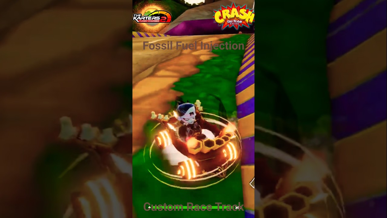 Гоночная трасса с системой впрыска ископаемого топлива: #TheKarters2 #CrashBandicoot #CrashTagTea...