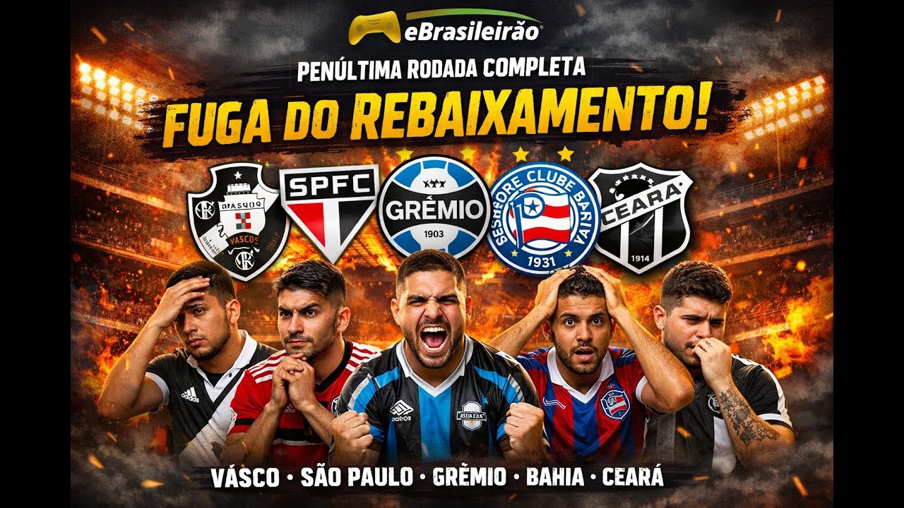🟢🟡 eBRASILEIRÃO 2025 RODADA 18 - MODO CARREIRA ONLINE