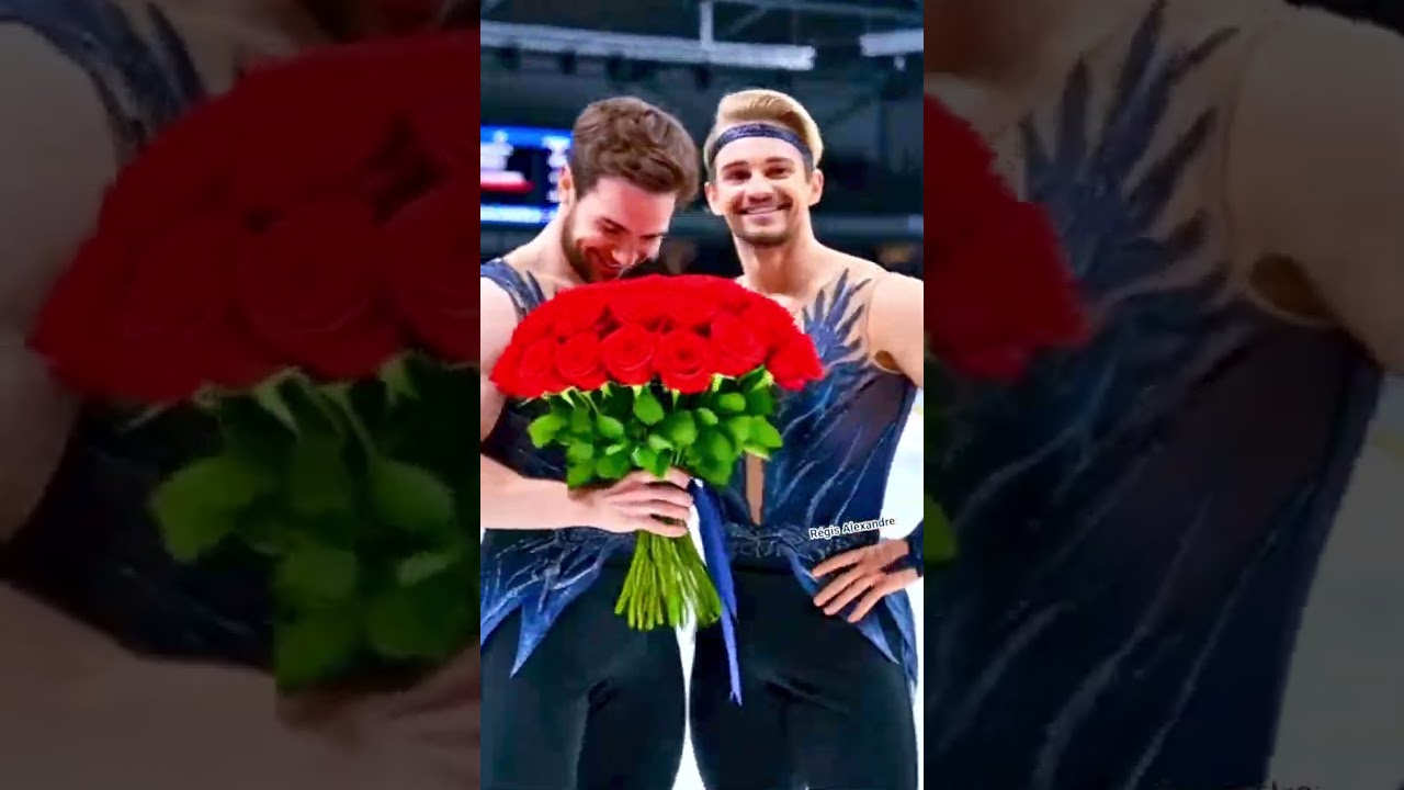 FIGURE SKATERS KISS - COFL #shorts #iceskating #maleskaters #romance #dance