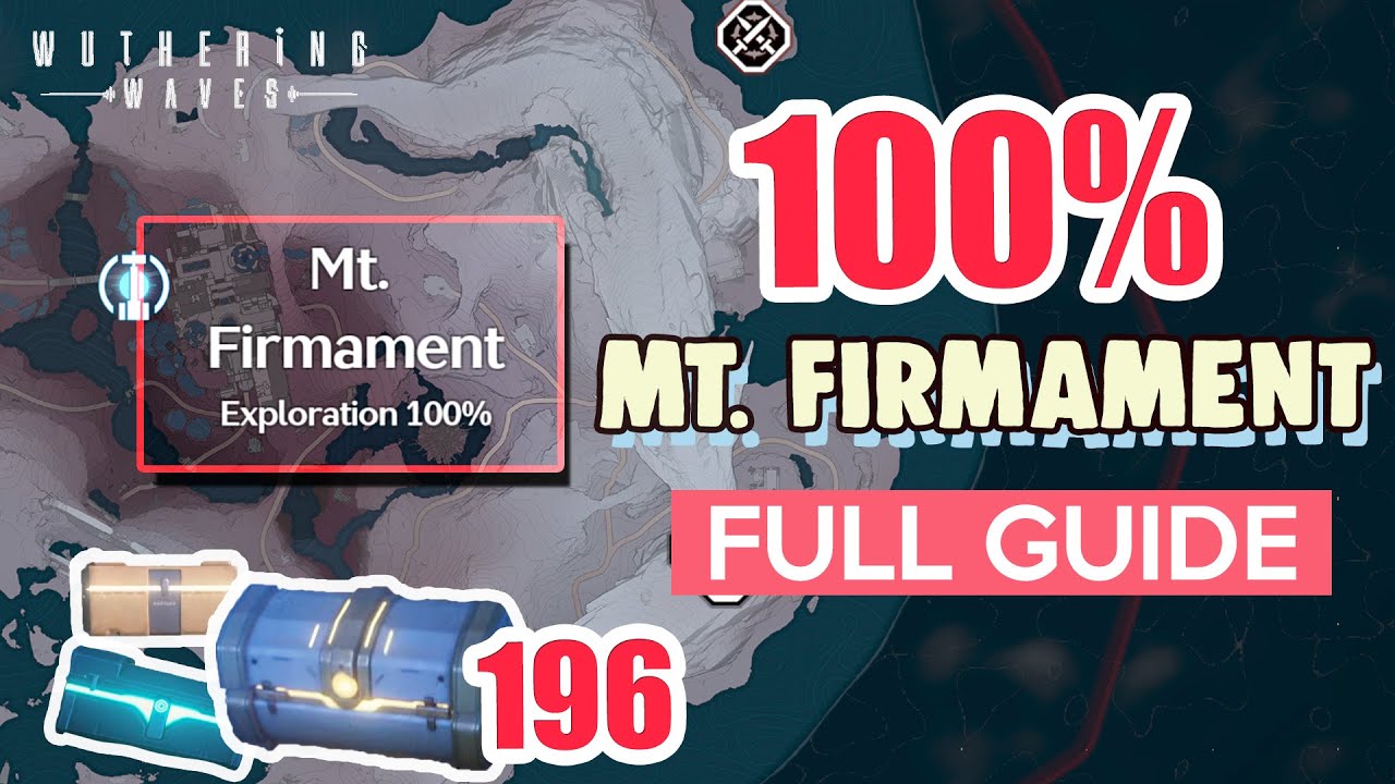 How to: Mt. Firmament 100% FULL Exploration ⭐ Huanglong ALL CHESTS【 Wuthering Waves 】
