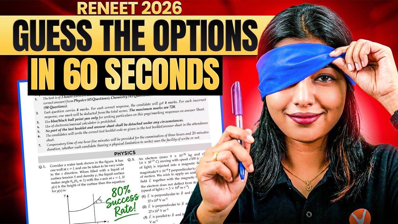 Guess MCQs in 60 Seconds! ⏱️ Scientific Elimination Hacks for Re-NEET 2026
