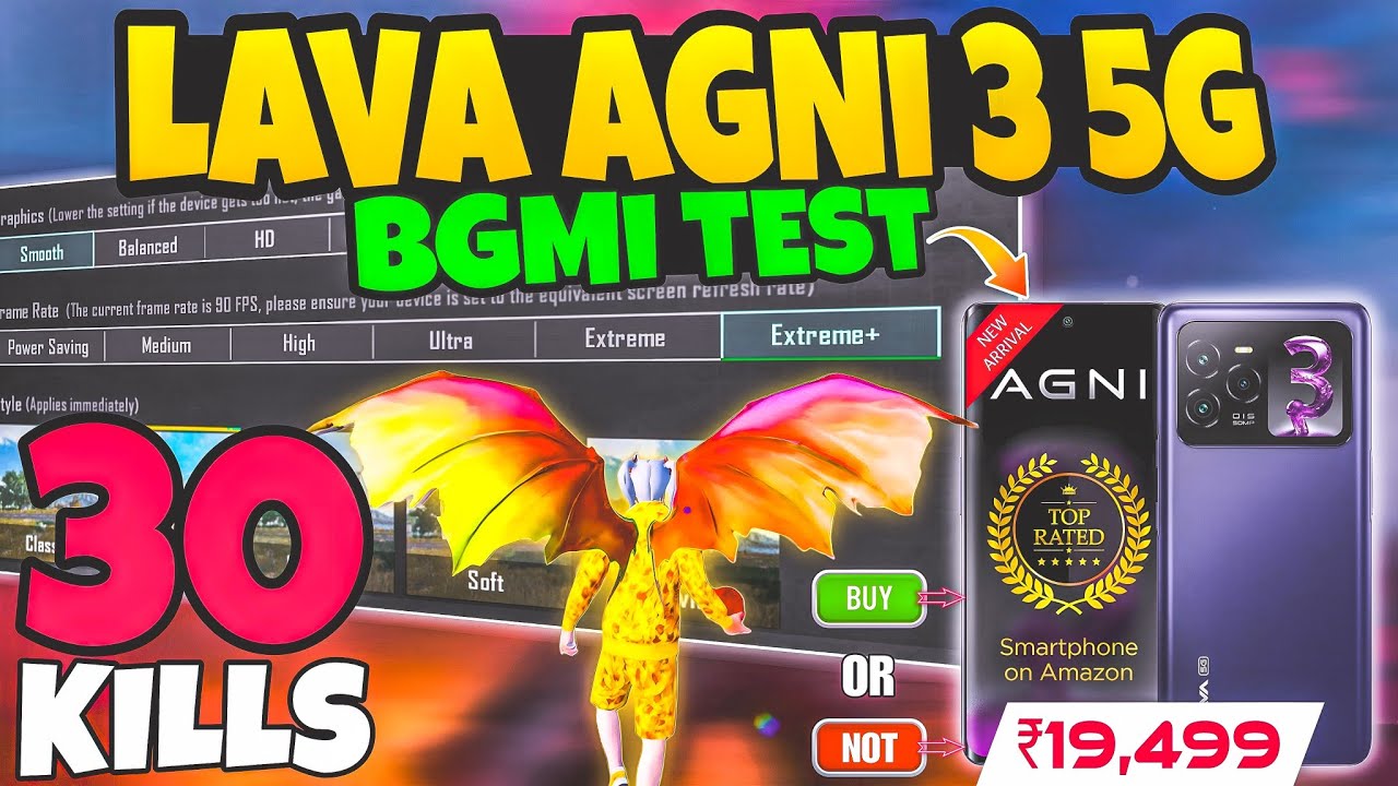 🔥Lava Agni 3 5G BGMI Test with Fps Meter | Lava Agni 3 Gaming Review