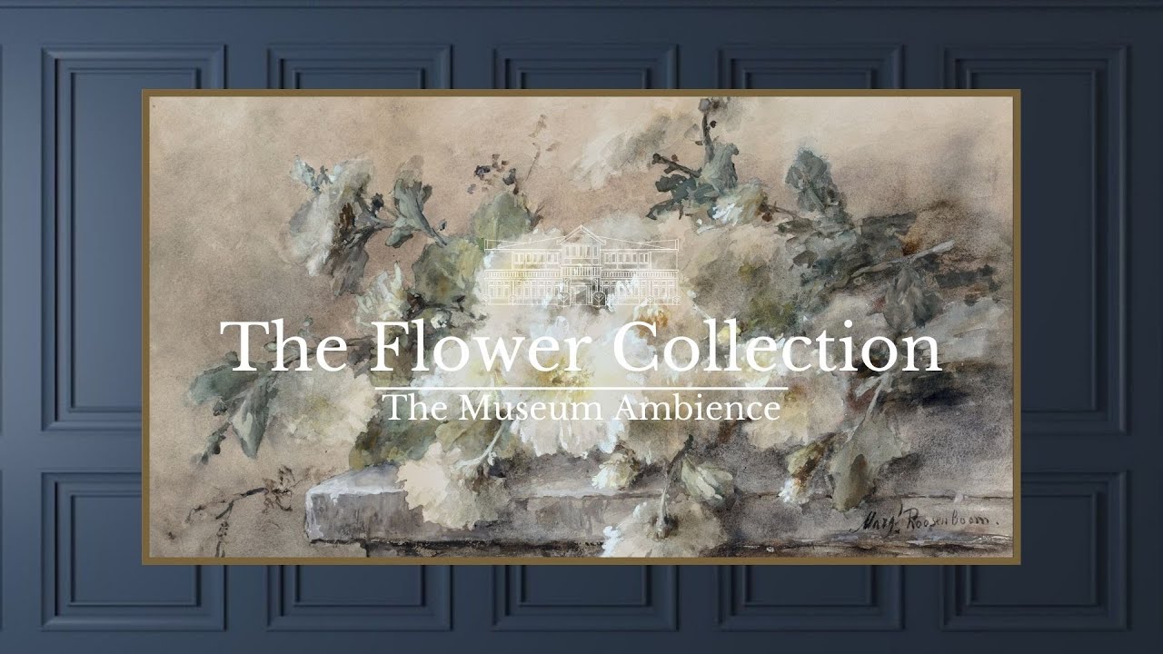 Vintage Floral Painting • Vintage Art for TV • 3 hours of painting • Romantic Ambience