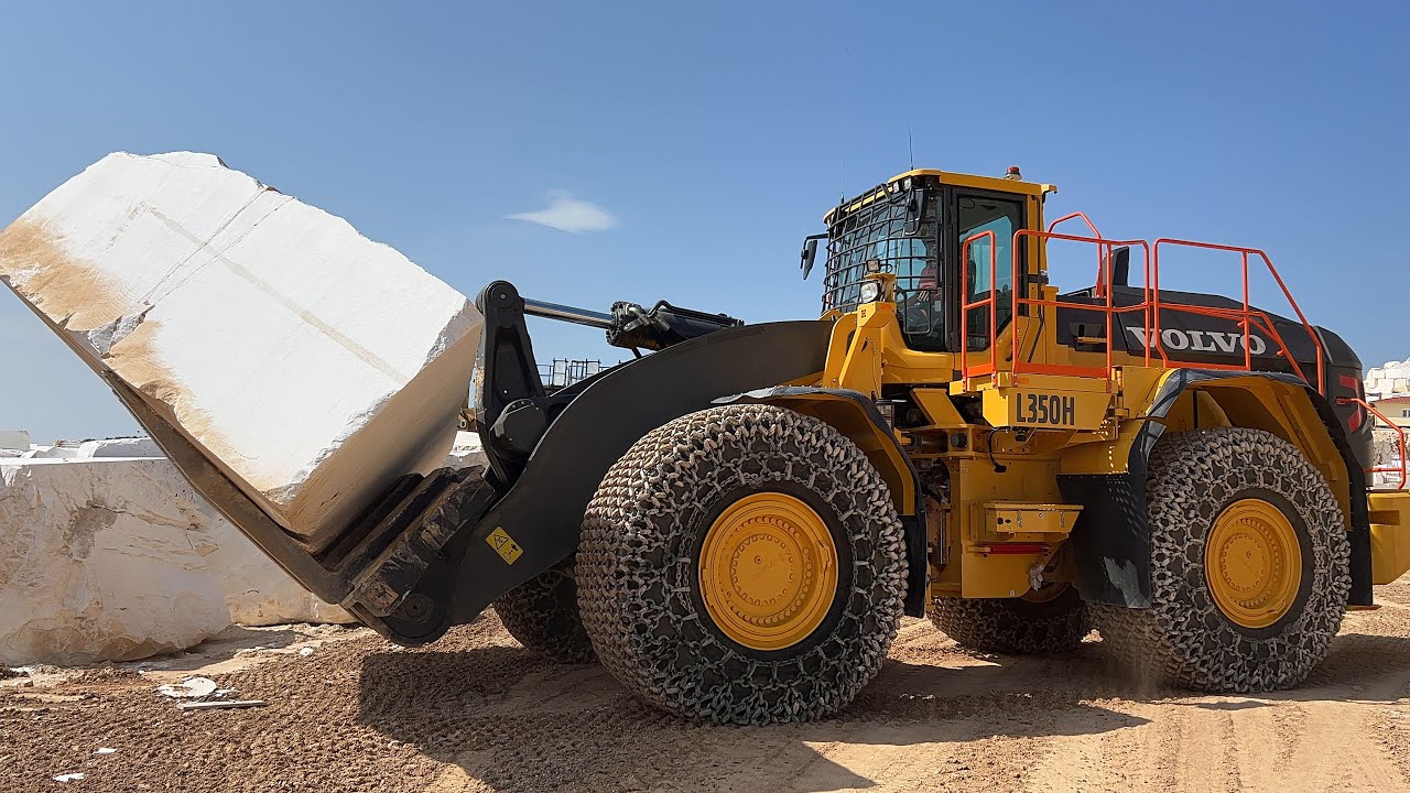 Our First View Of The Brand New Volvo L350H Wheel Loader At Marble Quarries - Specifications
