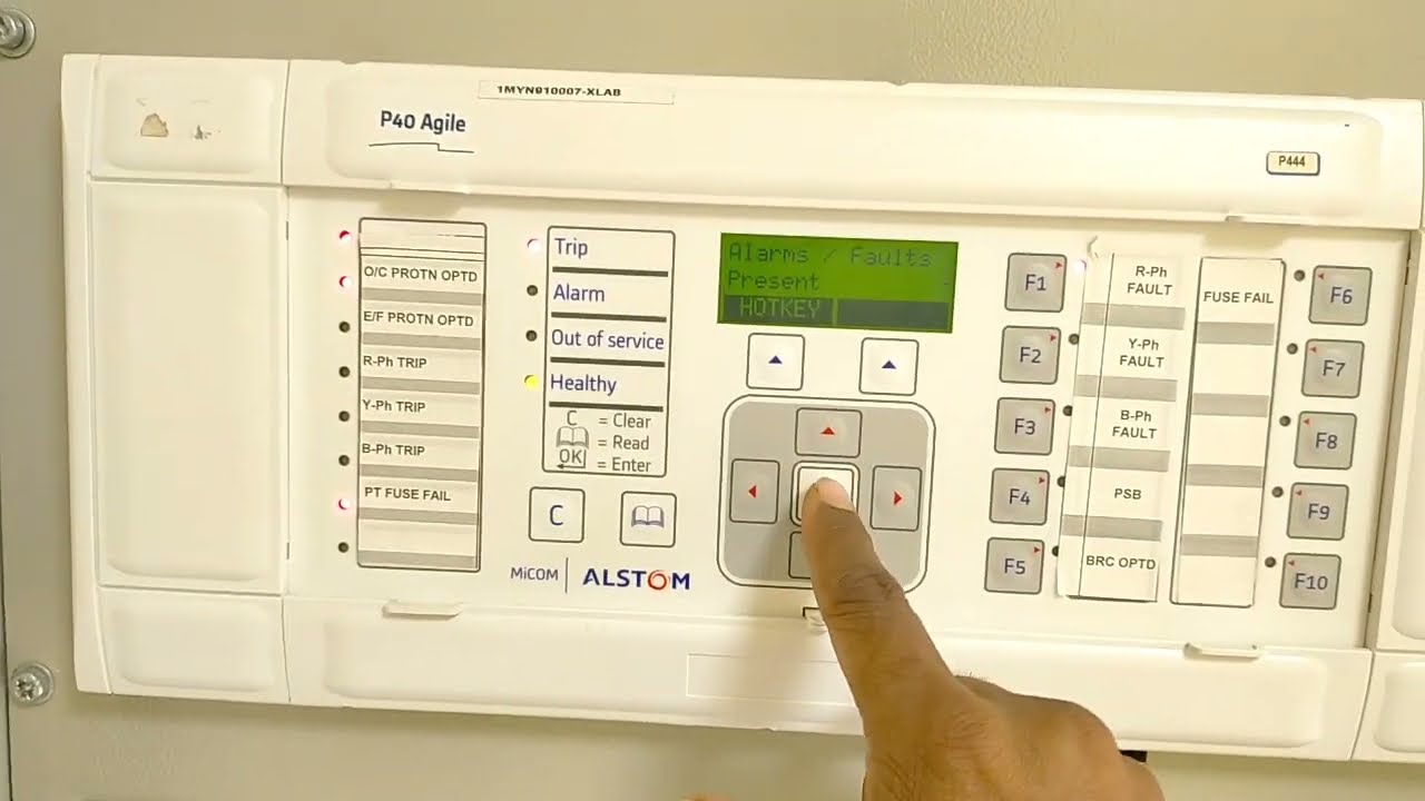 How to see Fault record in Micom-P444 (Alstom) Distance protection Relay I हिंदी में DR सीखे