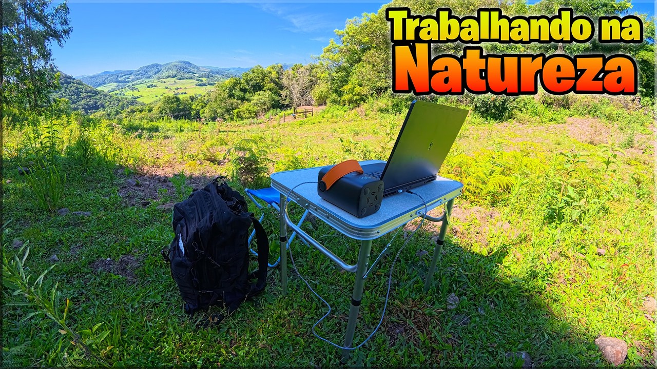 Escritório ao ar livre: Testando meu setup de trabalho na montanha