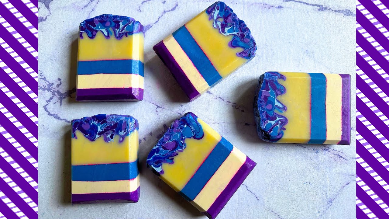 Drop Swirl Technique, Layering & Stunning Color Combos! Soap Challenge Club Cold Process Soap