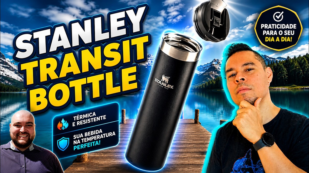 GARRAFA T&Eacute;RMICA AEROLIGHT&trade; STANLEY BLACK GLIMMER | 591ML  por @duplafragrancia