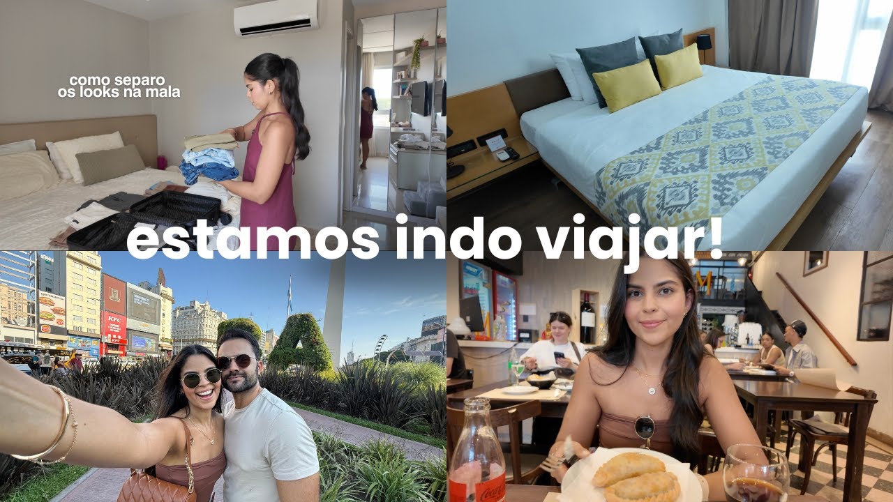 arrumando mala para viajar, como separo os looks, chegamos em Buenos Aires e nossa hospedagem.