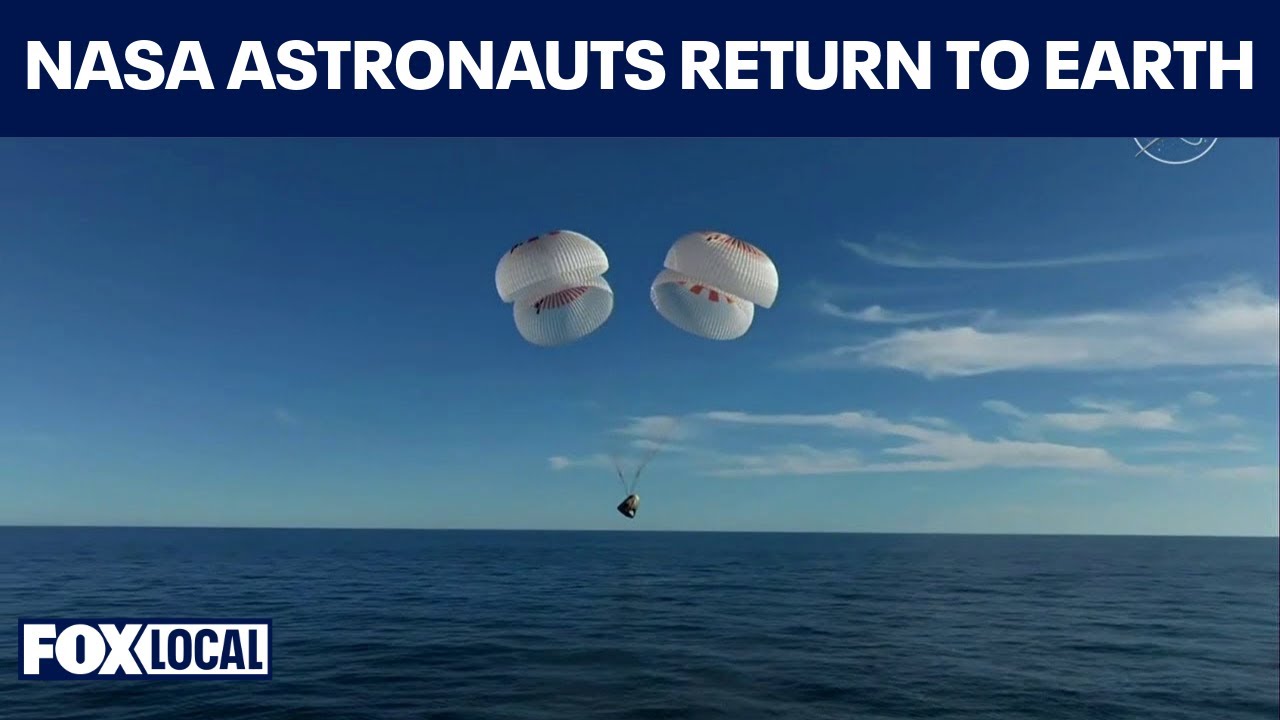 SPLASHDOWN: NASA astronauts Butch Wilmore and Suni Williams return to Earth