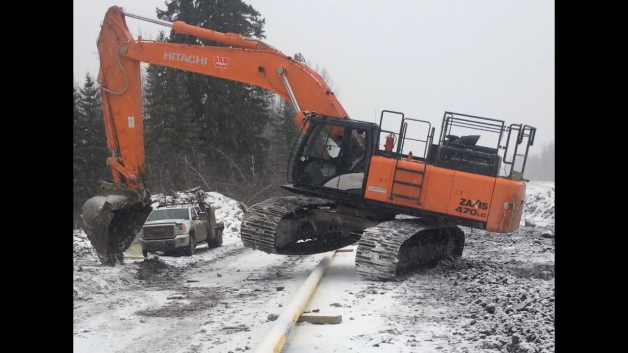 Hopping Pipe in an Excavator!