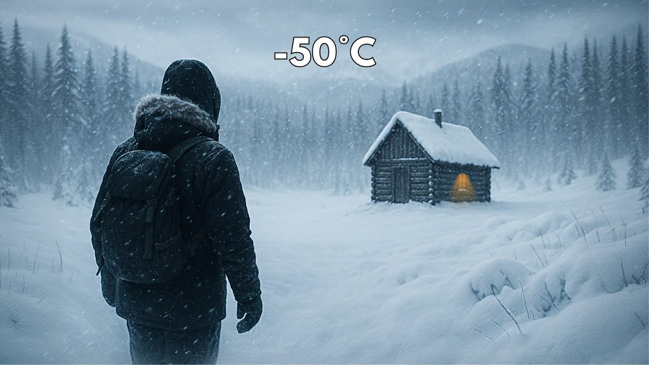 72 Hours Alone in a -50°C Blizzard | Extreme Cold Survival in the Taiga