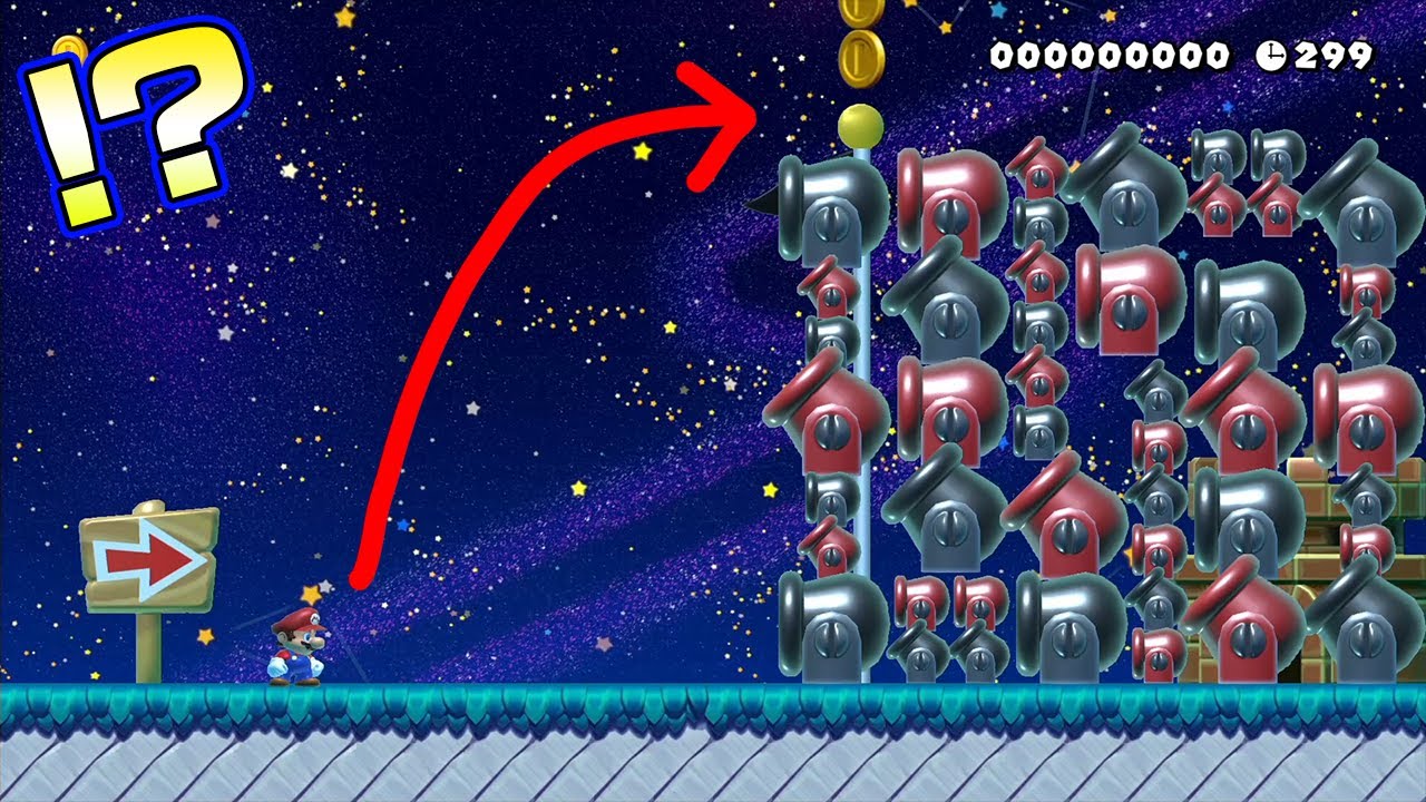 ゴールが砲台で埋め尽くされた...【マリオメーカー2】