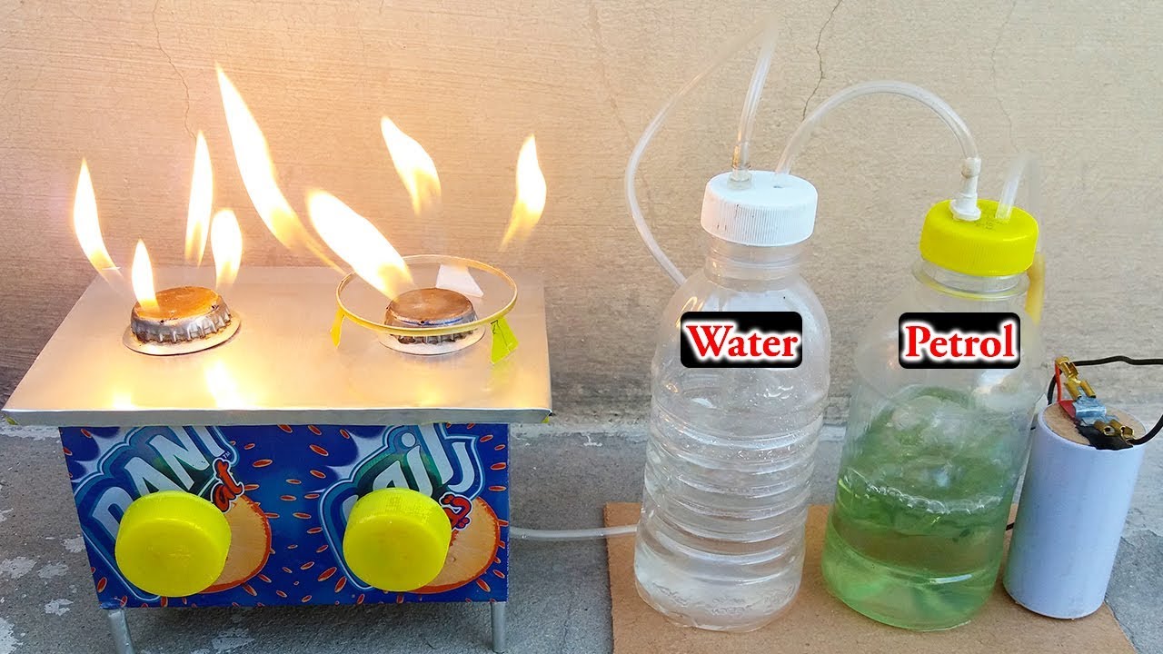 How To Make Free LPG Gas At Home| Free Gas from Petrol And Water Science Project | Free LPG Gas