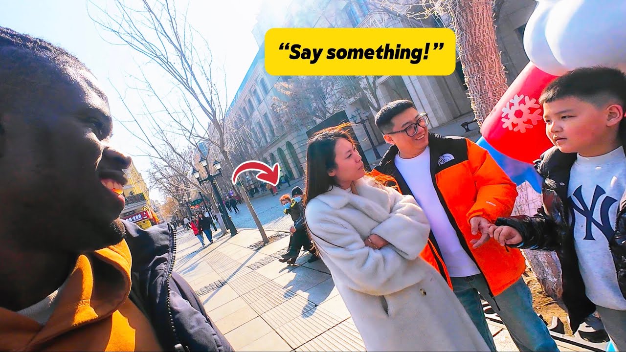 Chinese Kid couldn't Speak after seeing a black man for the first, time...
