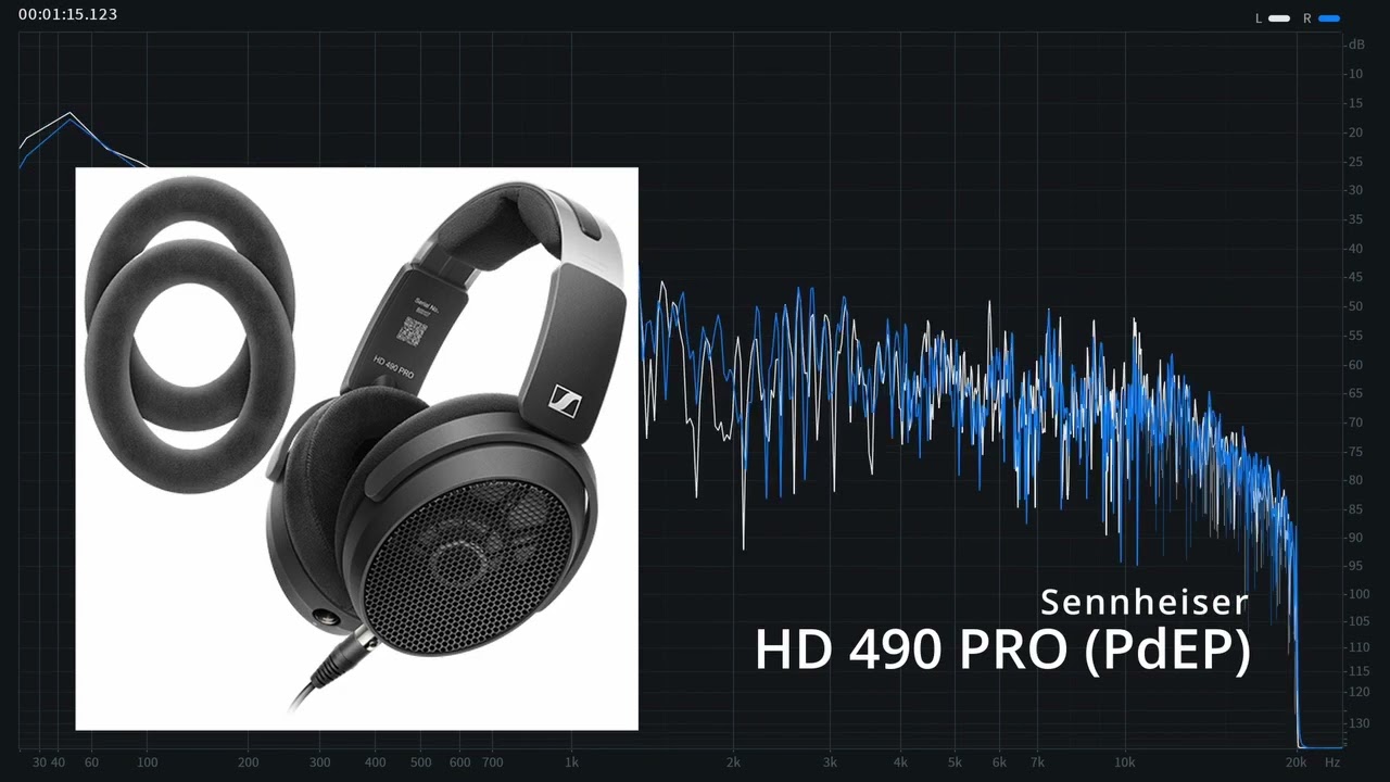Sennheiser HD 490 PRO [Producing Ear Pads] ヘッドフォン出力音