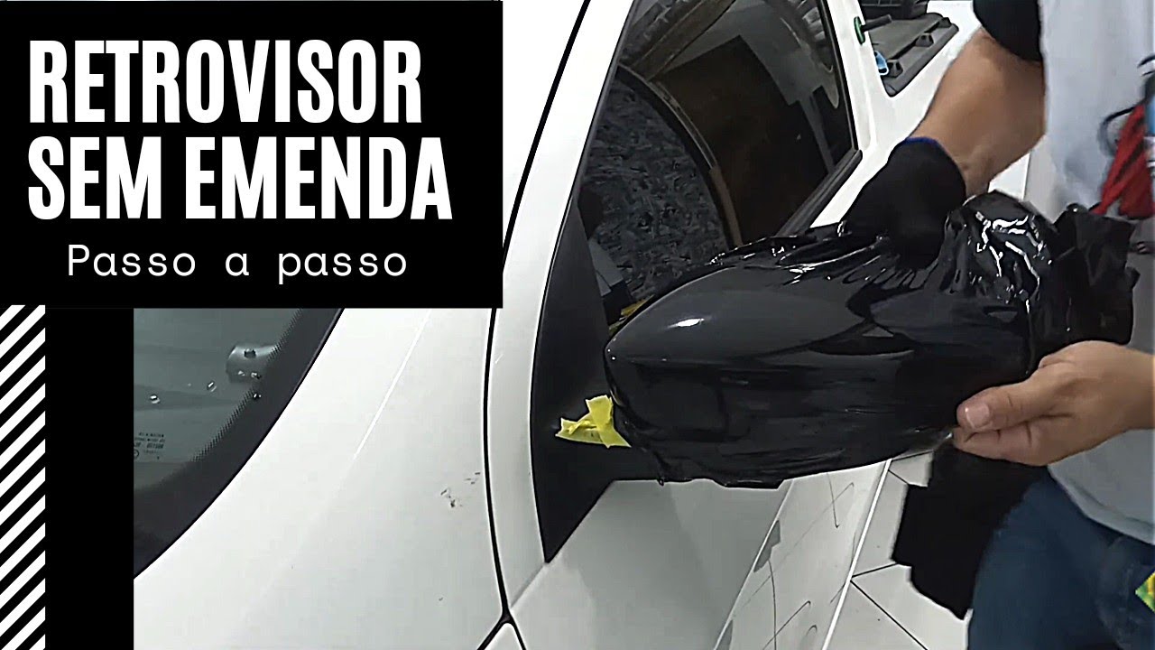 Como envelopar retrovisor Black Piano SEM EMENDA.