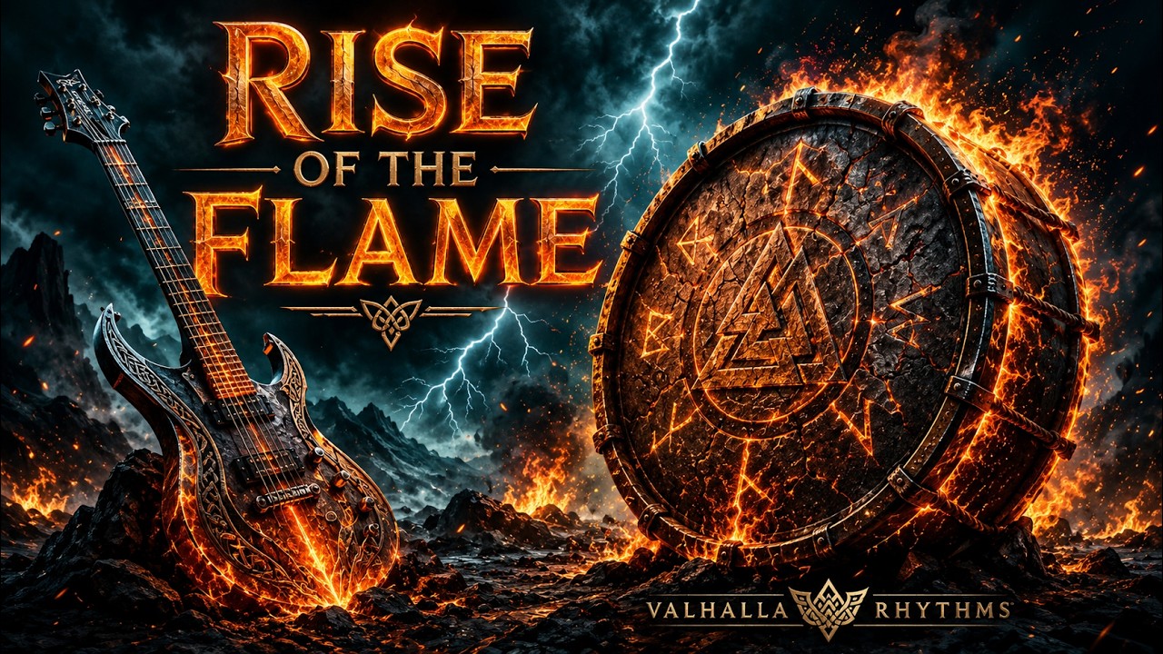 Rise of the Flame | Epic Rock Anthem – Powerful Drums, Violin & Guitar Solo