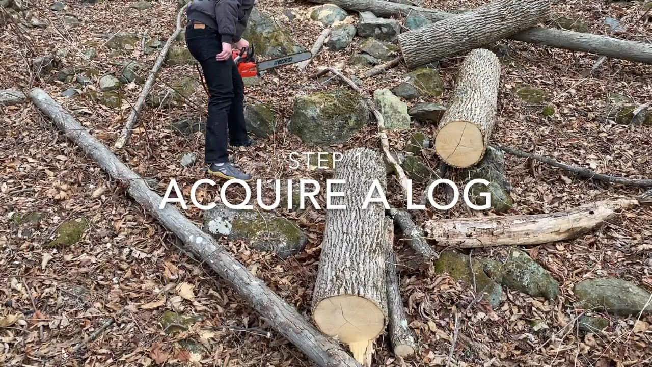 Building a Simple Log Bench with a Chainsaw and Hatchet | PART 1
