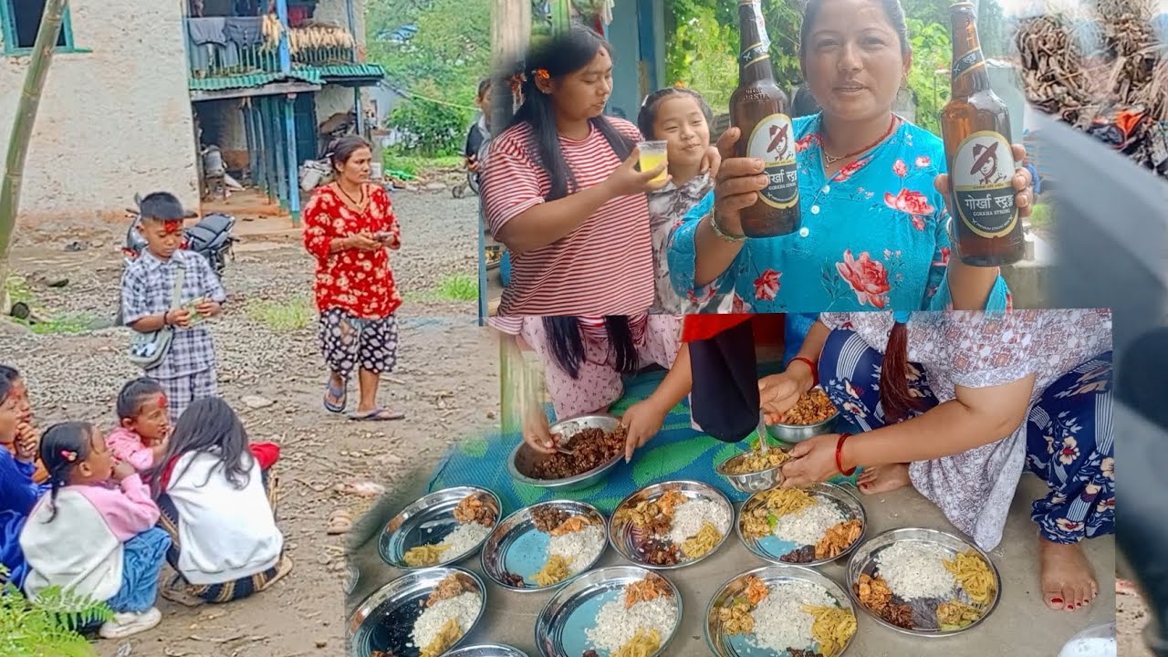 दशैंको  भोज🍗🍗🤗🤗