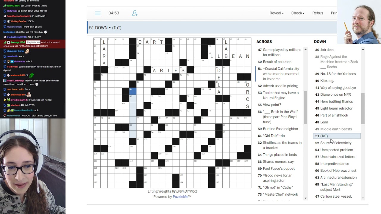 Leahbee Crossword Stream · 5/02/21 · CROSSWORD SUNDAY!! 🏆 bonus crossword by jason 🏆