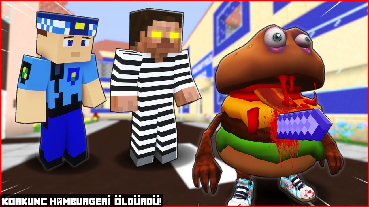 AREF GERİ DÖNDÜ KORKUNÇ HAMBURGERİ ÖLDÜRDÜ! 😱 - Minecraft ZENGİN FAKİR HAYATI