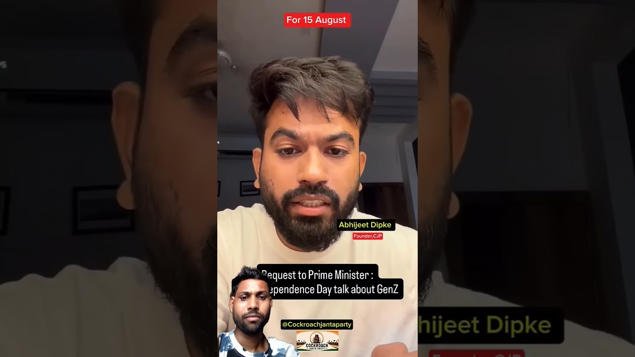 Abhijeet message to prime minister for 15 August #cockroach Janata party#cjp  #modi  #Abhijet#shorts