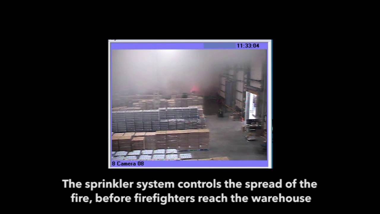 Business Sprinkler Alliance | Warehouse fire CCTV