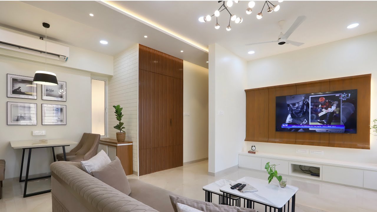 Minimalist 2BHK Home Interior Design in Mumbai | Maksideo Design Consultants