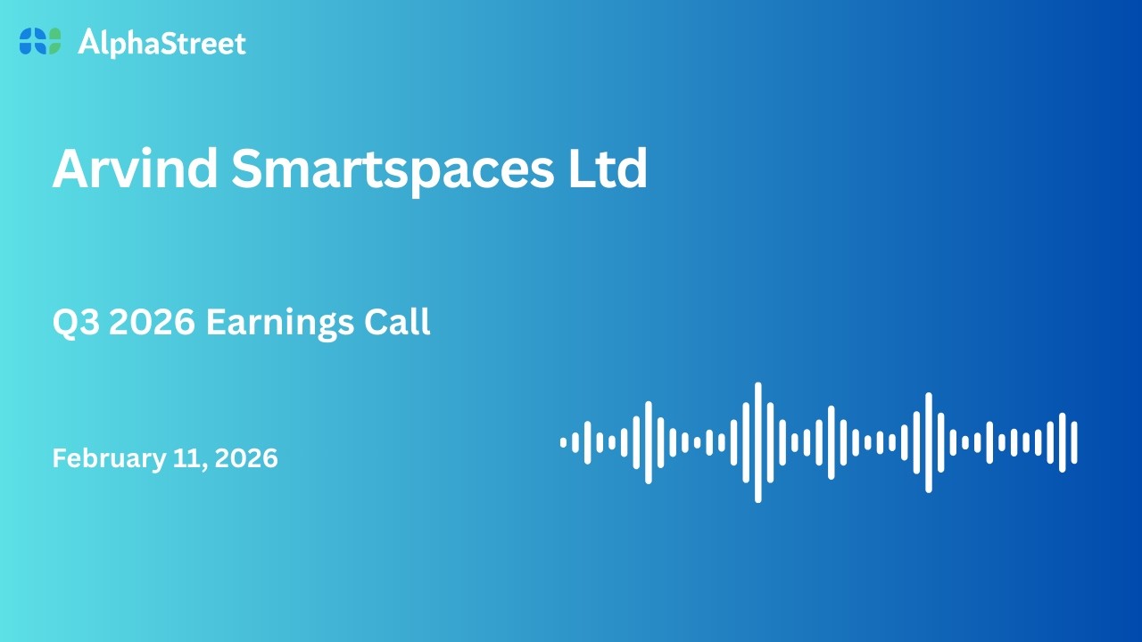 Arvind SmartSpaces Ltd Q3 FY2025-26 Earnings Conference Call